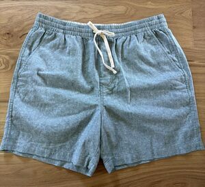 J.Crew Mens Linen Cotton Blend Drawstring Shorts Green Size L $80 NWT Athleisure